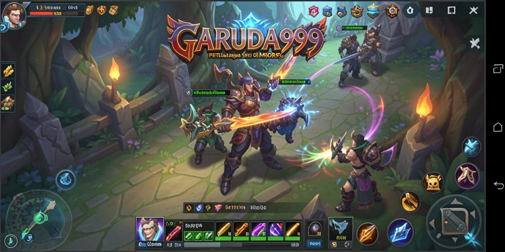 Tampilan gameplay GARUDA999 yang penuh aksi dan petualangan MMORPG.