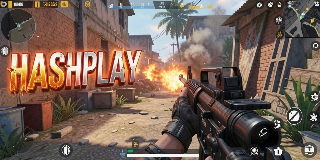 Tampilan intens dari gameplay HASHPLAY yang seru dan penuh aksi.